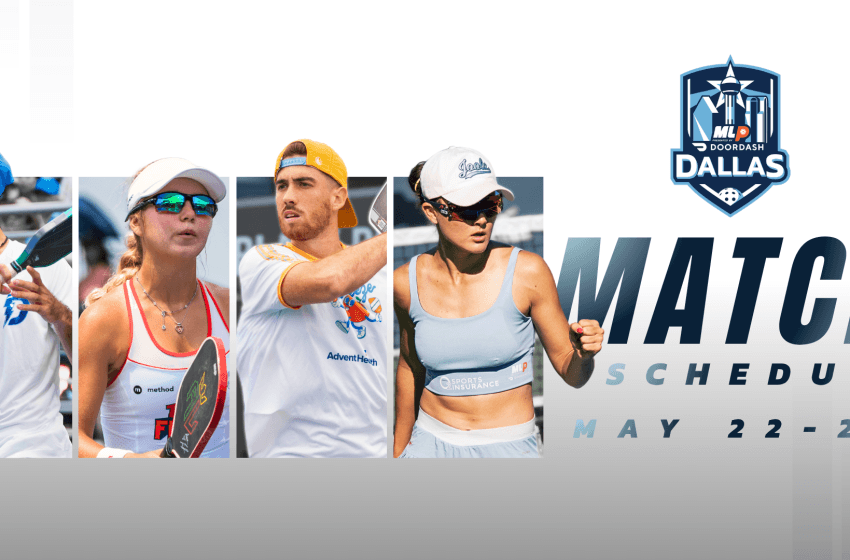  Calendario de partidos para el estreno de la Major League Pickleball en Dallas 2026