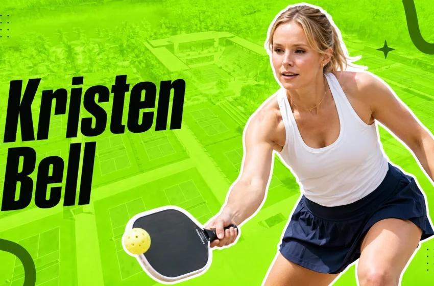  Kristen Bell y el pickleball: así se sumó al deporte de moda