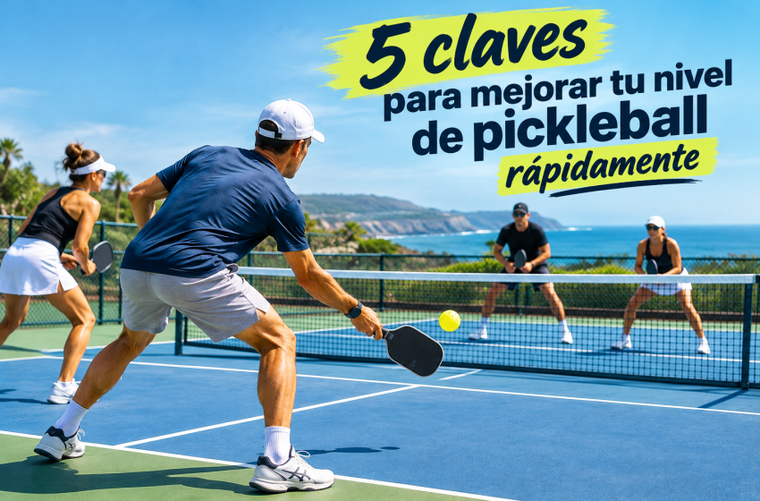5 claves para mejorar tu nivel de pickleball rápidamente