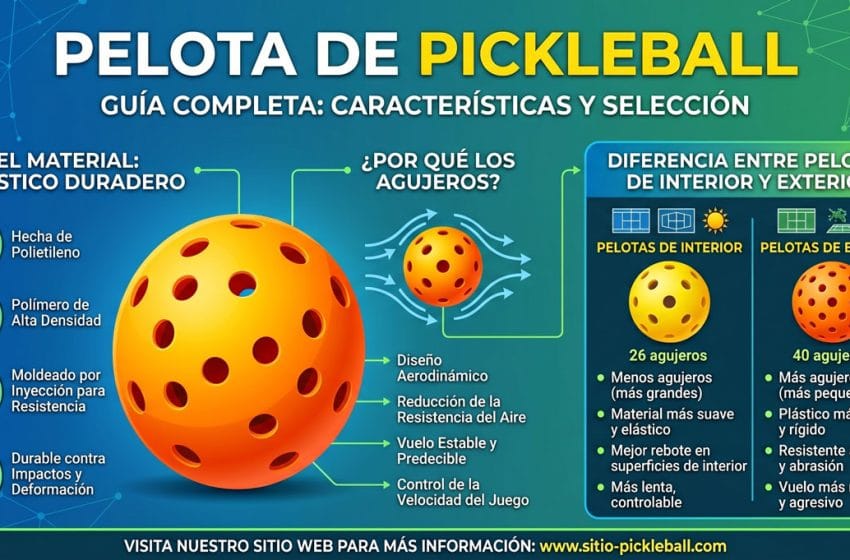  Pelota de pickleball: tipos, diferencias y cuál elegir