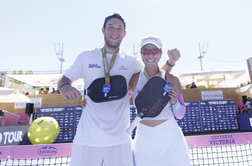 Pep Canyadell, Sabrina Méndez y Glauka Carvajal dominan el Pickle Pro Tour de Alcobendas
