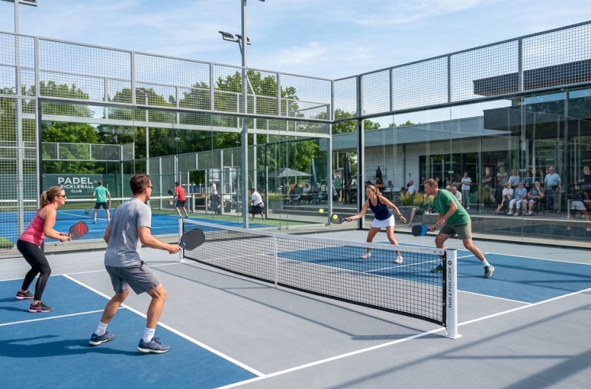 pickleball en pista de padel