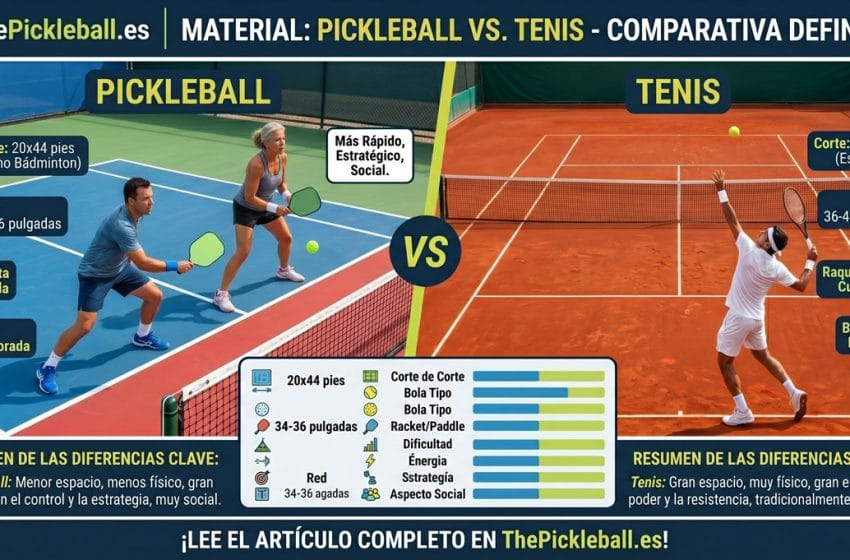pickleball vs padel diferencias