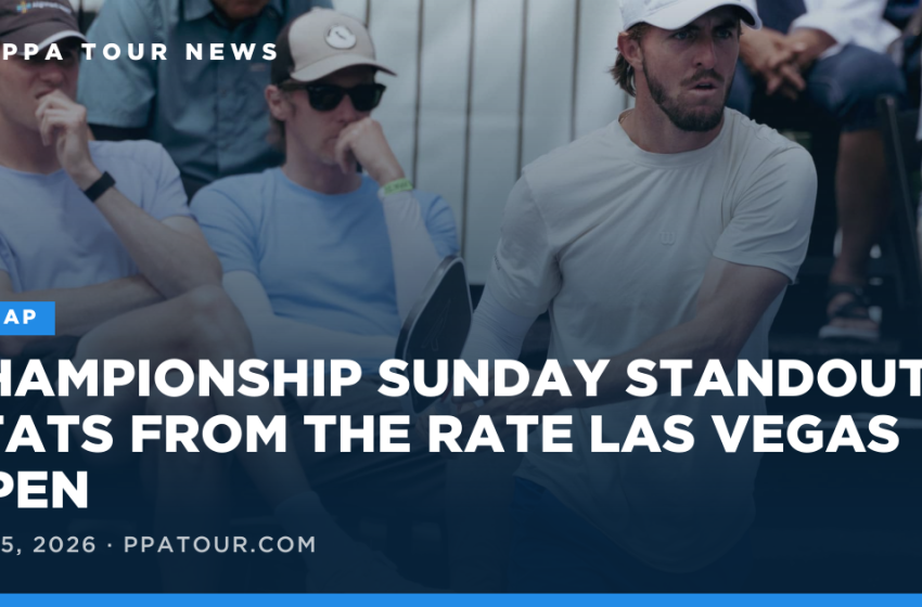  Resultados y estadísticas destacadas de la Rate Las Vegas Open de pickleball