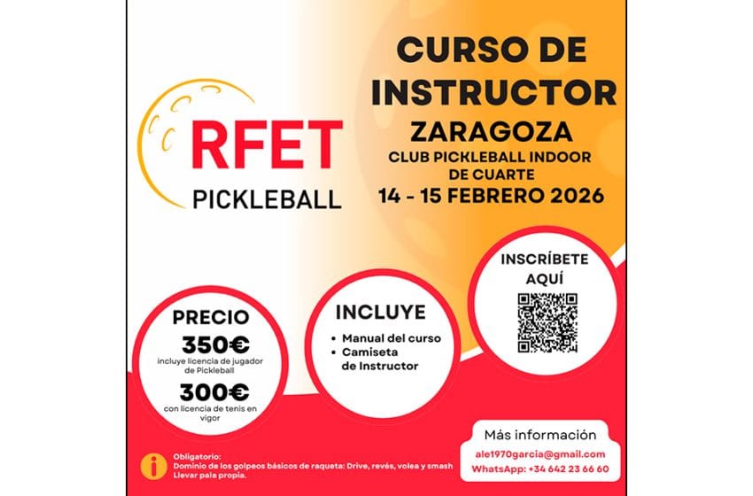 zaragoza acoge un nuevo curso de instructor de pickleball rfet